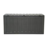 Skrzynia 340 l 57 x 118 x 53 cm czarny