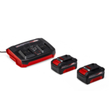 Zestaw startowy Power X-Change 18 V akumulator 2 x 4 Ah + ładowarka twin Einhell