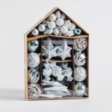 Bombki Festive House komplet 73 szt.niebieski