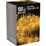 Lampki na choinkę 100 LED ciepły biały