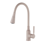 Bateria zlewozmywakowa HULA PLUS TREND z ruchomą 2-funkcyjną wylewką beżowa Invena