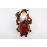 Figurka Mikołaj stojący 30,5 cm czerwona