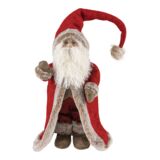 Figurka tekstylna święty mikołaj w okularach 92 cm wielokolorowy