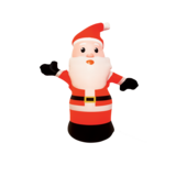 Figura ozdobna Mikołaj LED czerwono-czarno-biały 78 x 32 x 120 cm