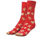 Skarpetki świąteczne pierniki 43 - 46 czerwone