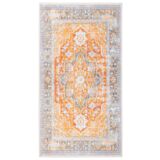 Dywan prostokątny dove-vintage 80 x 150 cm klasyk pomarańczowy
