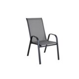 6 x Fotel ogrodowy Endo szaro-czarny