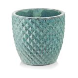 Donica ceramiczna mrozoodporna 38 cm turkus