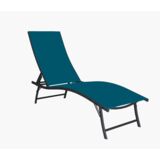 Leżanka 183/149 x 54,5 x h48/99 cm turkus