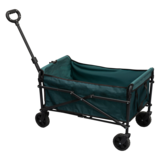 Wózek turystyczny plażowy z rączką ciemnozielony