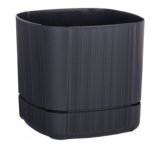 Donica plastikowa CASTLE FLOWER 13 cm czarna
