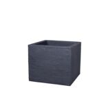 Doniczka Kubus kwadratowa wys. 34 cm antracytowa