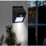 Kinkiet solarny czarny z czujnikiem ruchu
