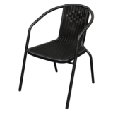 Fotel Bistro plastikowy czarny