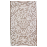 Dywan tkany zewnętrzny IKER 80 x 140 cm jasny beż