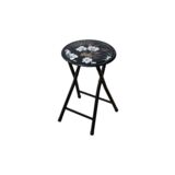 Taboret składany Flower czarny