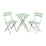 Zestaw stalowy miętowy