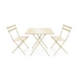 Zestaw stalowy beżowy