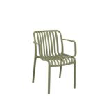 Krzesło plastikowe szczebelkowe oliwkowy