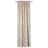 Zasłona na taśmie VELORA 140 x 260 cm ecru-złoty