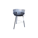 Grill węglowy 34 cm czarno-srebrny