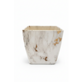 Donica Cool Pot śr. 12 cm biało-złoty