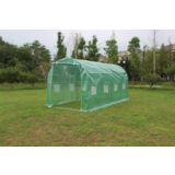 Tunel ogrodowy szklarniowy 4 x 2,5 x 2 m zielony