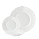 Zestaw talerzy Opal 18 elementów biały