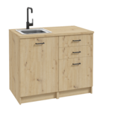 Szafka kuchenna Clever D100 82 x 59 2D2S dąb artisan