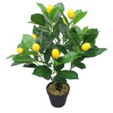 Kwiat sztuczny drzewko cytrynowe w donicy wys. 45 cm