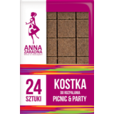 Kostki do rozpalania brązowe 24 sztuki
