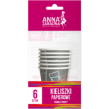 Kieliszki papierowe 6 sztuk ANNA ZARADNA