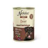 NEKKO karma mokra dla psa adult jeleń/jagody/pokrzywa 6x400 g