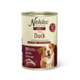 NEKKO karma mokra dla psa adult kaczka/maliny/nasiona chia 6x400 g