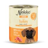 Karma mokra dla psa 800 g junior indyk/marchewka/siemię NEKKO