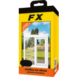 Siatka na okno 130 x 150 cm czarna FX