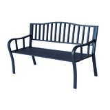 Ławka ogrodowa stalowa 128 cm