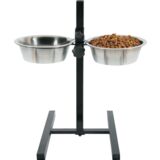 Zestaw 2 miski 21 cm 1,5 l + stojak regulowany ZOLUX