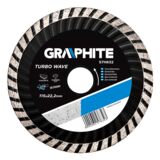 Tarcza diamentowa 115 x 22,2 mm, turbo wave GRAPHITE