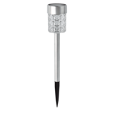 Lampa solarna wbijana zmieniająca kolor inox 37,5 cm