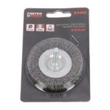 Szczotka tarczowa trzpień - stalowa 60 mm FASTER TOOLS