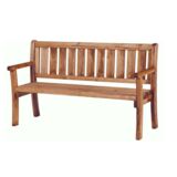 Ławka ogrodowa brązowa 150 cm Complex