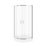 Kabina prysznicowa półokrągła ZIP 80 x 80 cm z brodzikiem