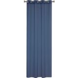 Firana z kółkami SOFIA 140 x 260 cm granatowa
