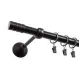 Karnisz pojedynczy Vito I 240 cm czarny mat GO/ON!