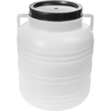 Beczka na kapustę, ogórki biała, uchwyty, 30 l