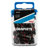 Bity udarowe PH2 x 25 mm 20 szt. GRAPHITE