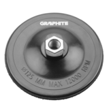 Tarcza elastyczna z rzepem 125 mm x M14 GRAPHITE