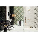 Płytka ścienna Floris black 30,8 x 60,8 cm