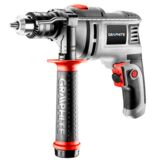 Wiertarka udarowa 650 W, uchwyt kluczykowy 13 mm, obroty 0 - 3000 min, walizka GRAPHITE
